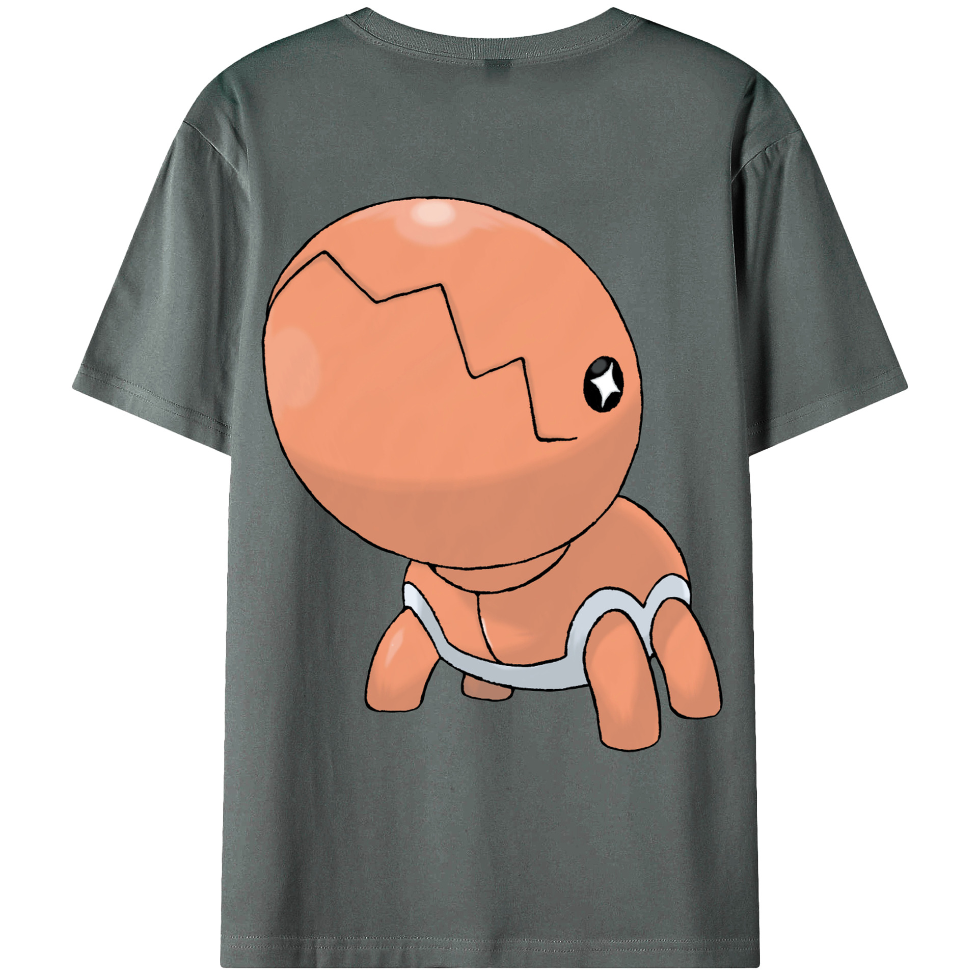 （画像用） ポケットモンスター Pokémon 綿100％ メンズ半袖Tシャツ（バックプリント） 通気性